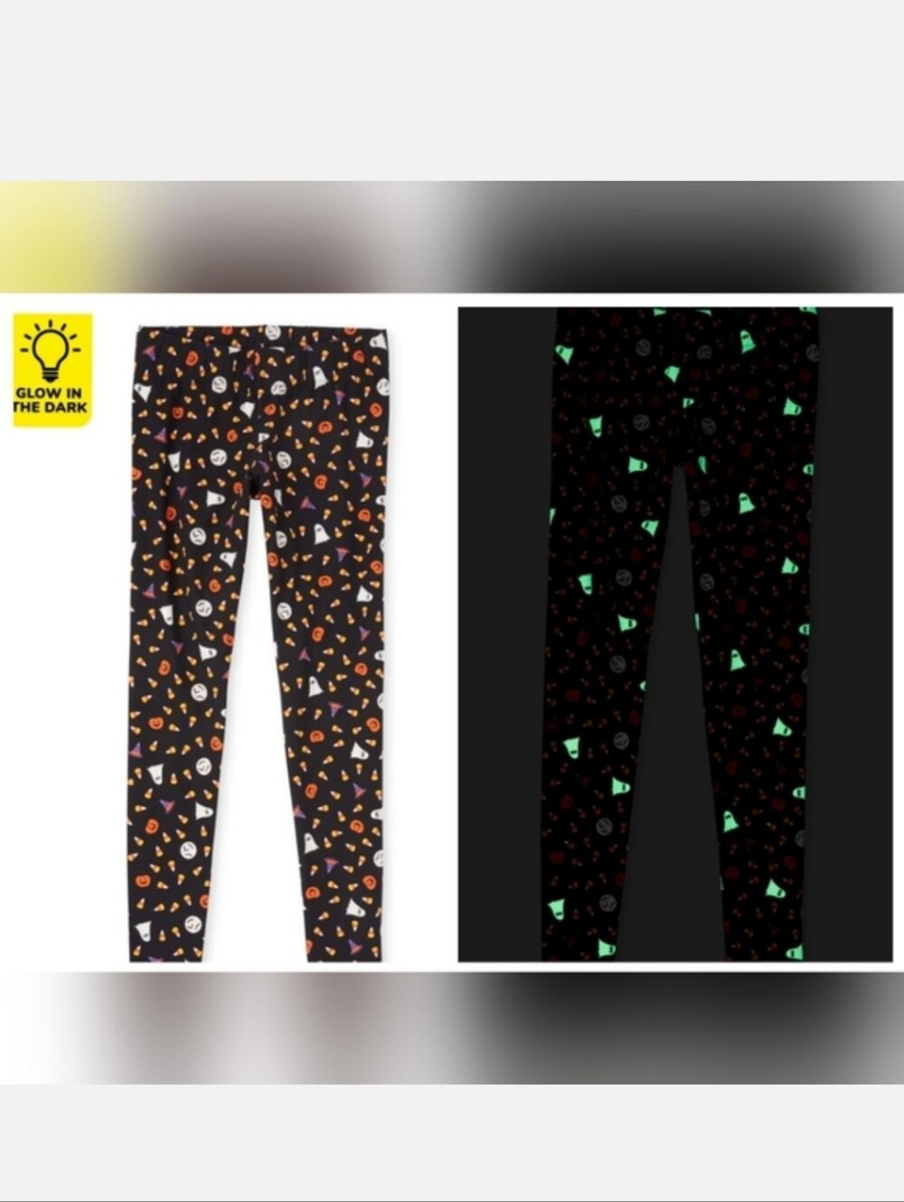 Women's the children's place mommy halloween glow in the dark leggings